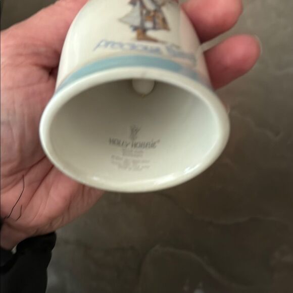 Vintage Holly Hobbie Decorative Ceramic Bell with Blue Accents - Picture 4 of 6